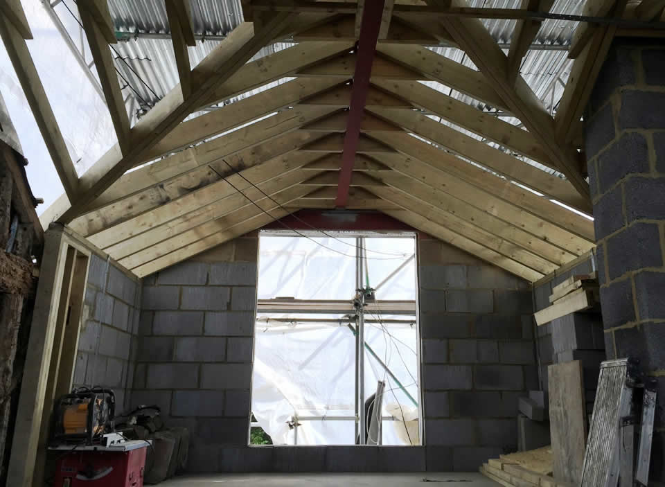 New tiled roof